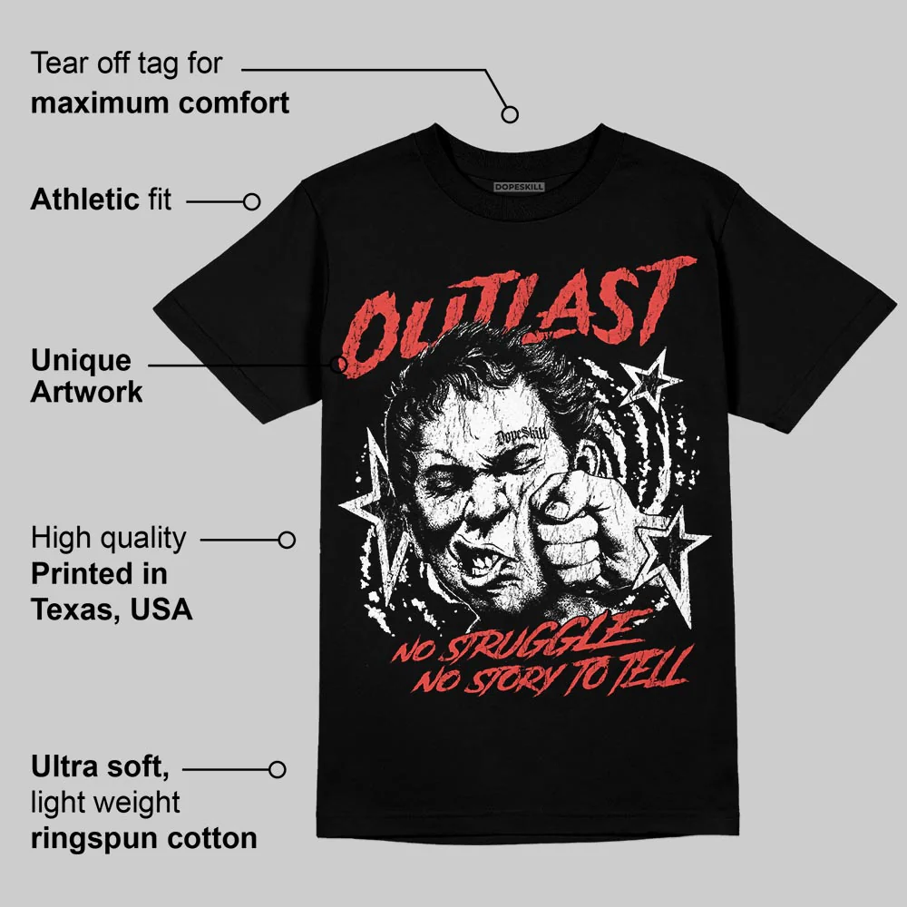 Black/White 'Outlast' DopeSkill Graphic T-Shirt - Image 3