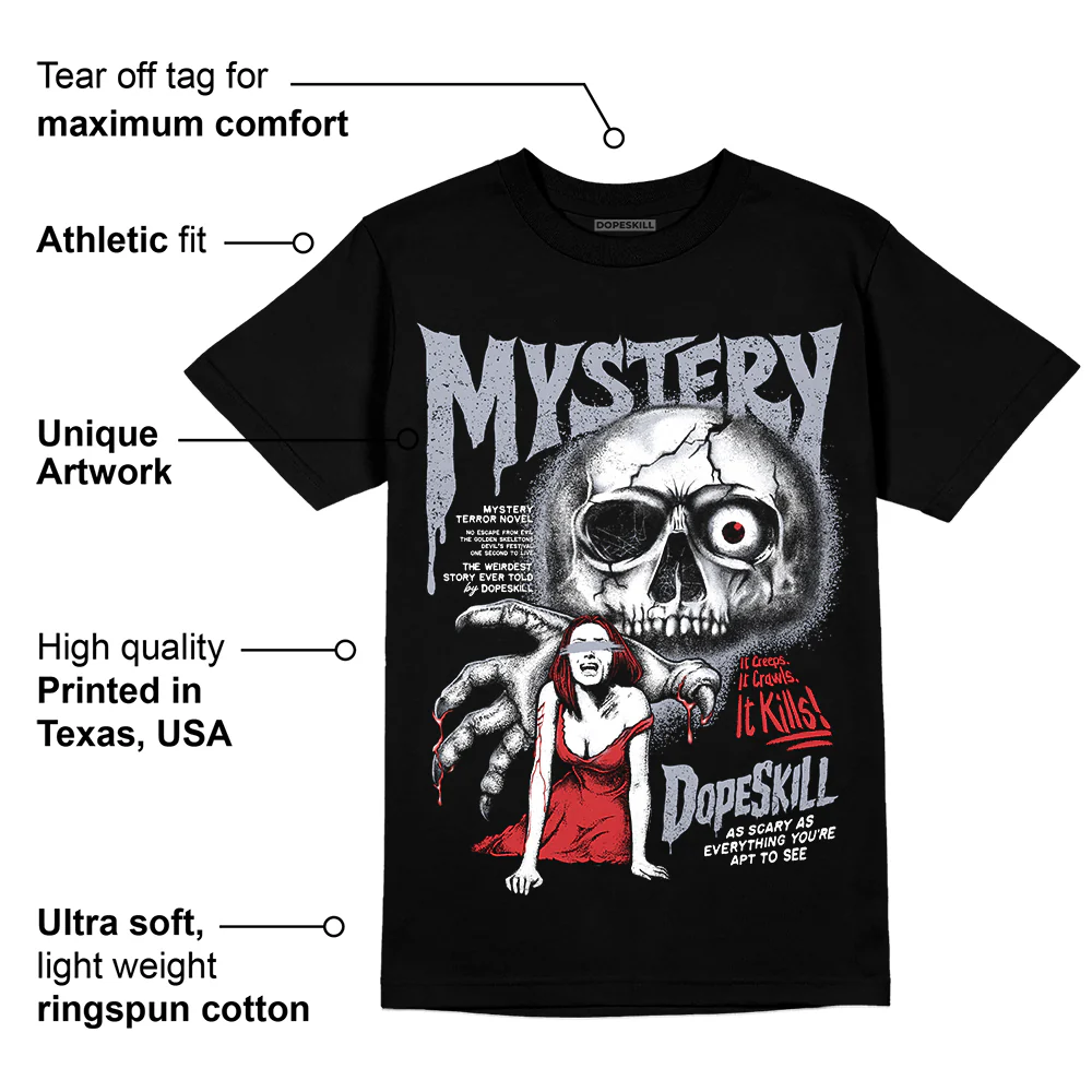 Bred Reimagined 4s DopeSkill T-Shirt Mystery Ghostly Grasp Graphic - Image 3