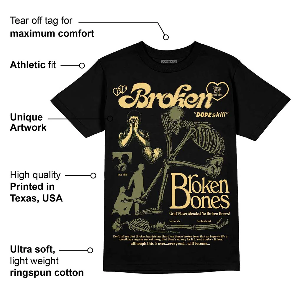 Craft Olive 4s DopeSkill T-Shirt Broken Bones Graphic - Image 3