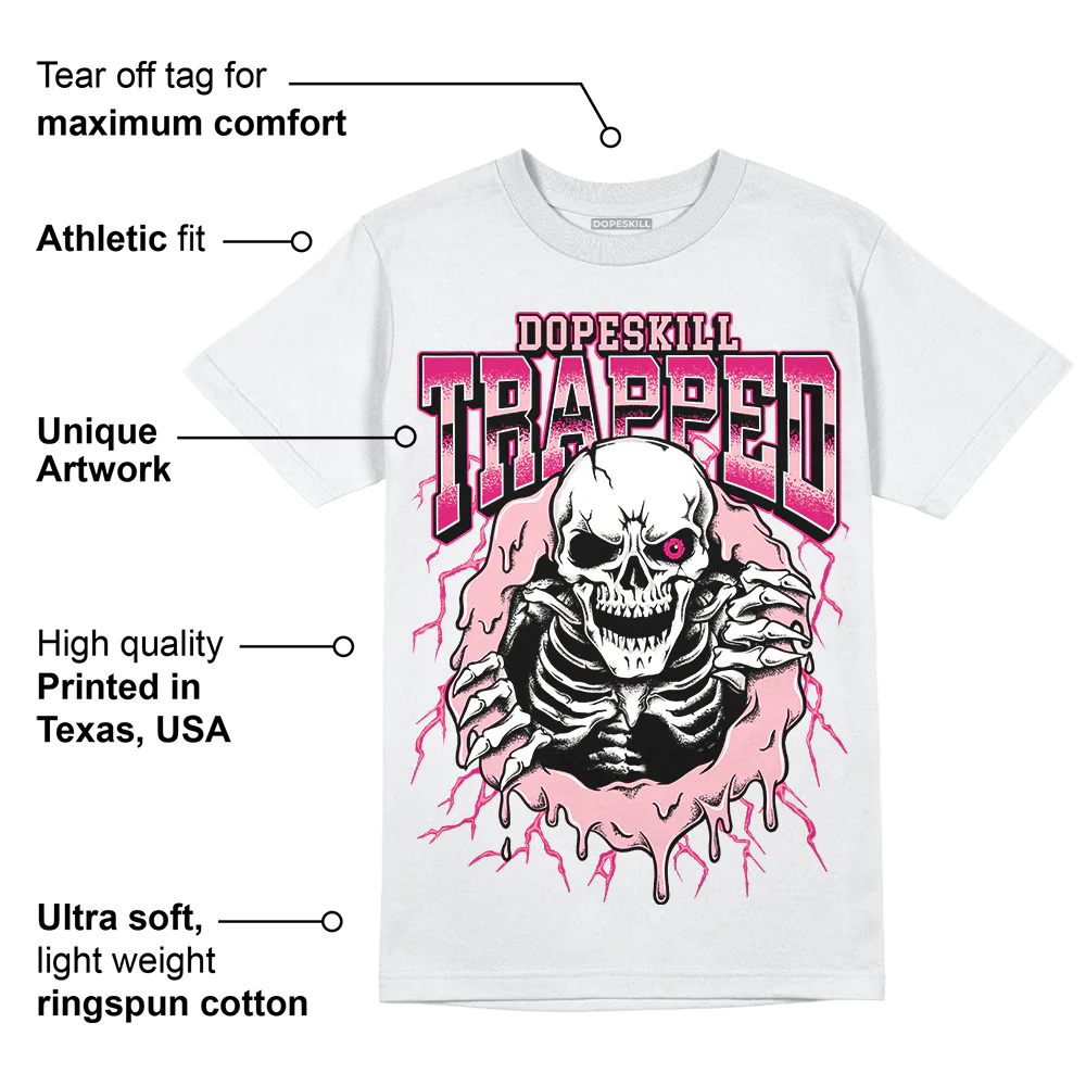 Dunk Low Barbie Triple Pink DopeSkill T-Shirt Trapped Halloween Triple Pink Graphic - Image 3