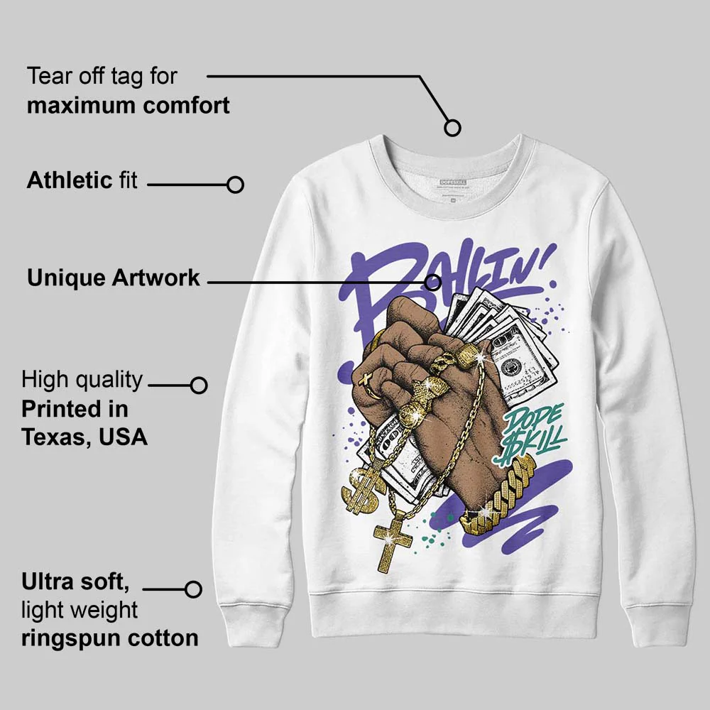 Grape 5s DopeSkill Sweatshirt Always Ballin' Graphic - Image 4