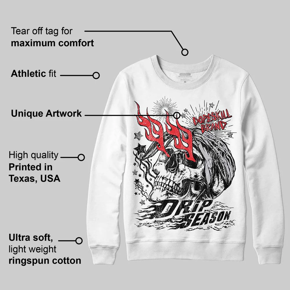 Grey Collection DopeSkill Sweatshirt Drip Season Graphic - Image 3