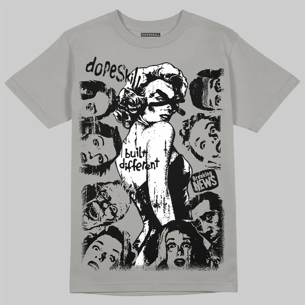 Grey Collection DopeSkill T-Shirt Built Different Graphic - Image 3