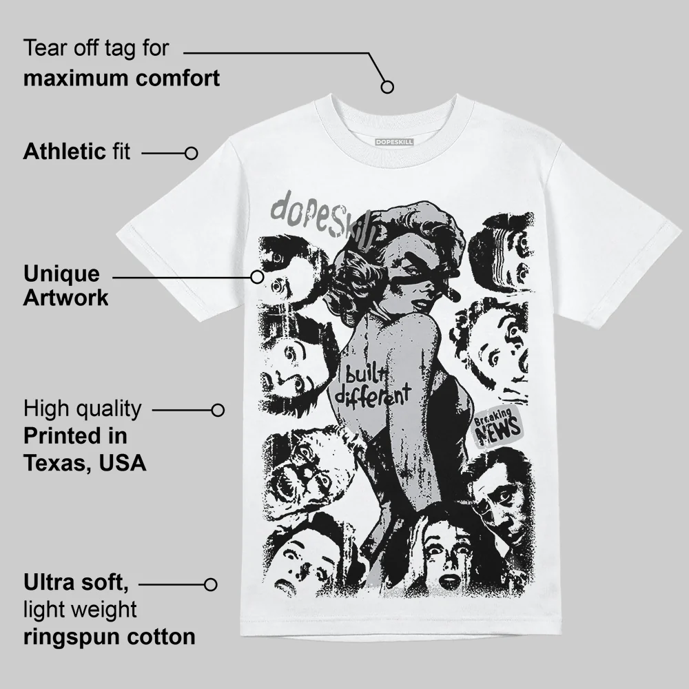 Grey Collection DopeSkill T-Shirt Built Different Graphic - Image 4