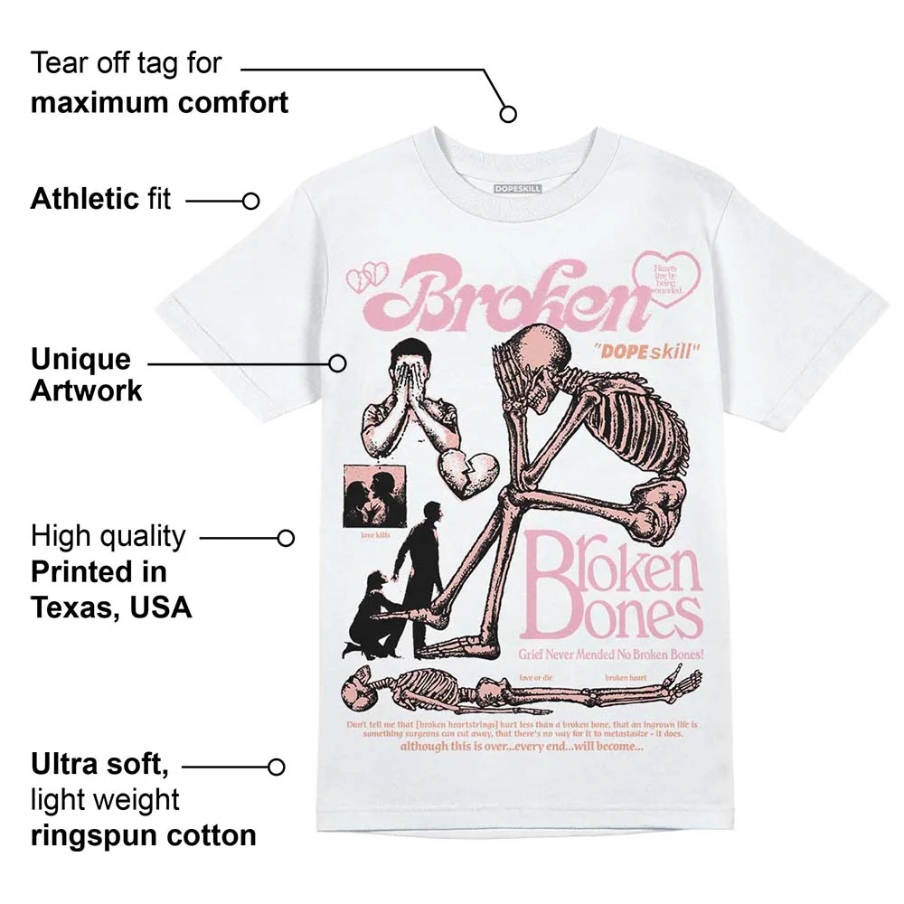 Legend Pink 11s DopeSkill T-Shirt Broken Bones Graphic - Image 3