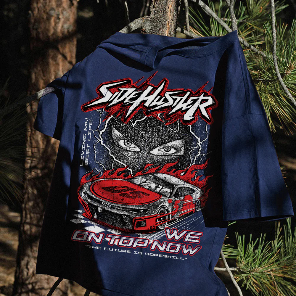 New Side Hustler DopeSkill Premium T-shirt - Image 14