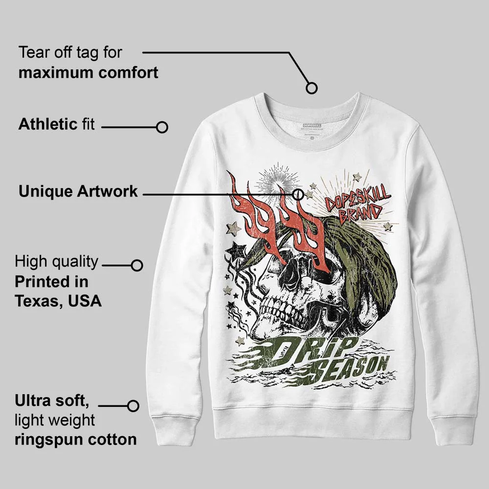 Olive Collection DopeSkill Sweatshirt Drip Season Graphic - Image 3