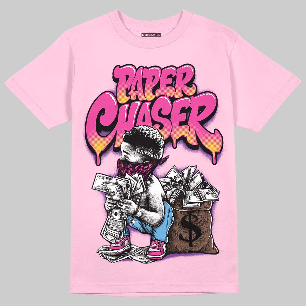 Pink 'Paper Chaser Boy' DopeSkill Graphic T-Shirt - Image 3