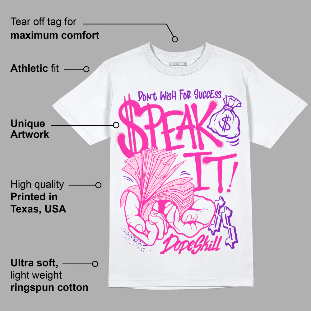 Pink Collection DopeSkill T-Shirt Speak It Graphic - Image 3