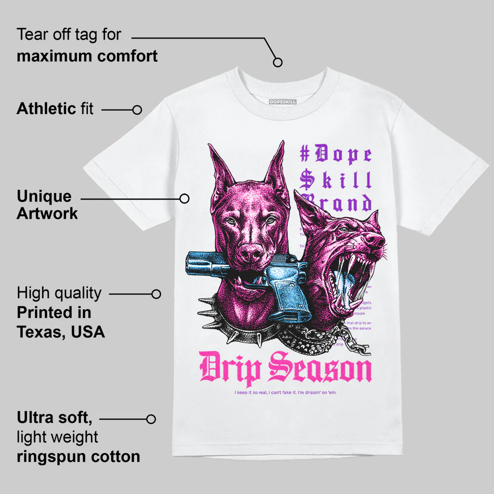 Pink 'New Drip Season' DopeSkill Graphic T-Shirt - Image 4