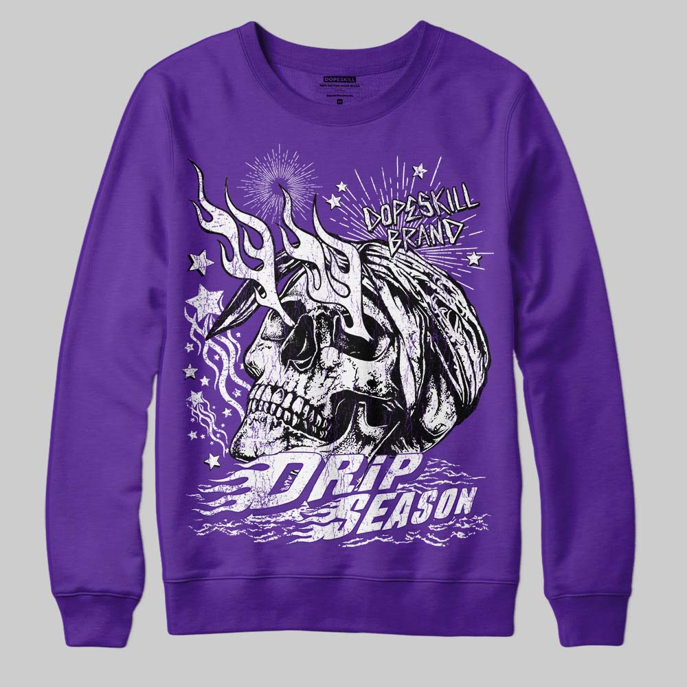 PURPLE Collection DopeSkill Sweatshirt Drip Season Graphic - Image 3