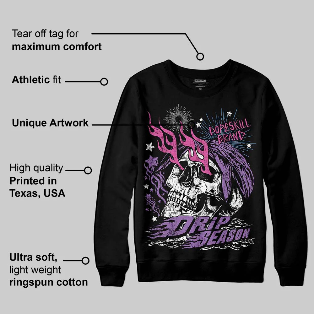 PURPLE Collection DopeSkill Sweatshirt Drip Season Graphic - Image 4