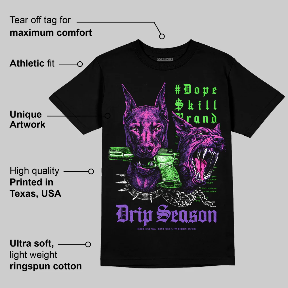 PURPLE 'New Drip Season' DopeSkill Graphic T-Shirt - Image 4