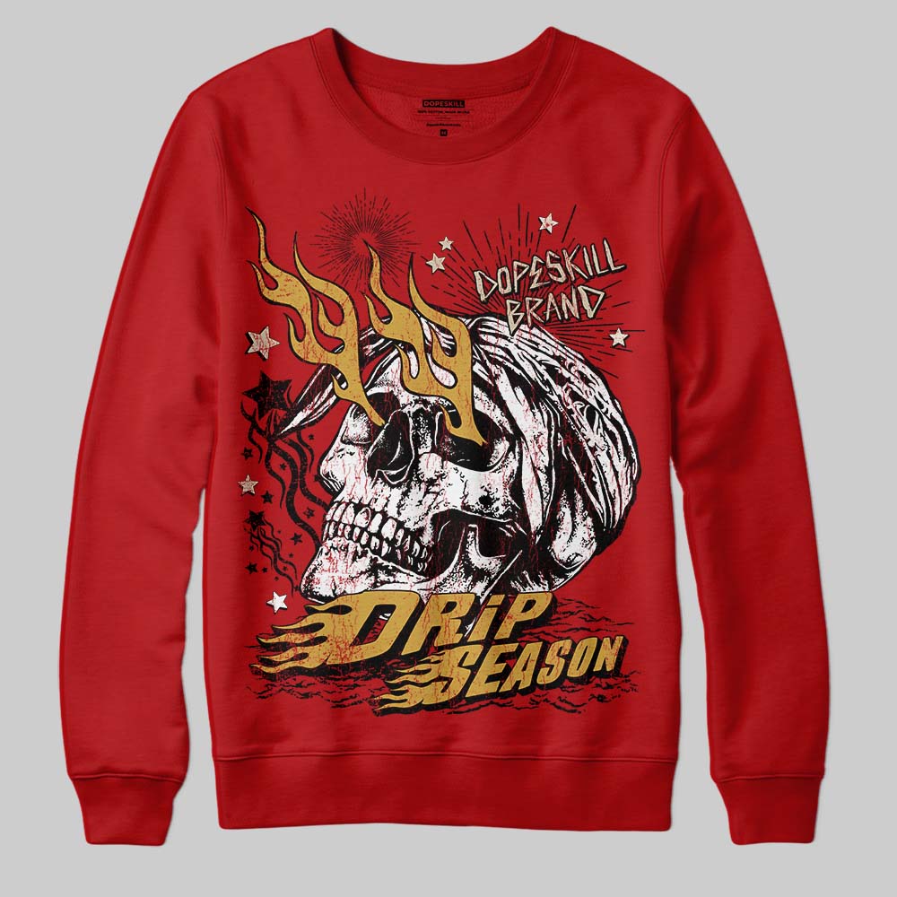 Red Collection DopeSkill Sweatshirt Drip Season Graphic - Image 3