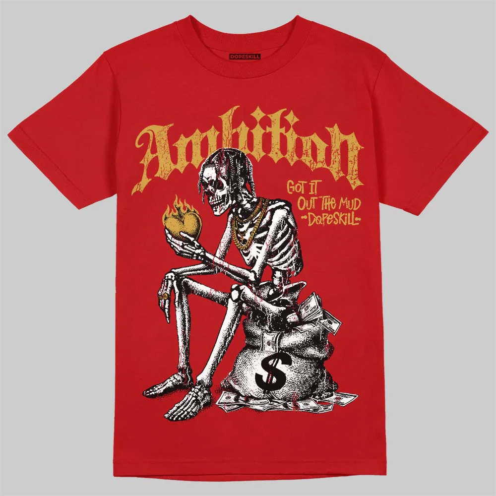 Red Collection DopeSkill T-Shirt Ambition Graphic - Image 3