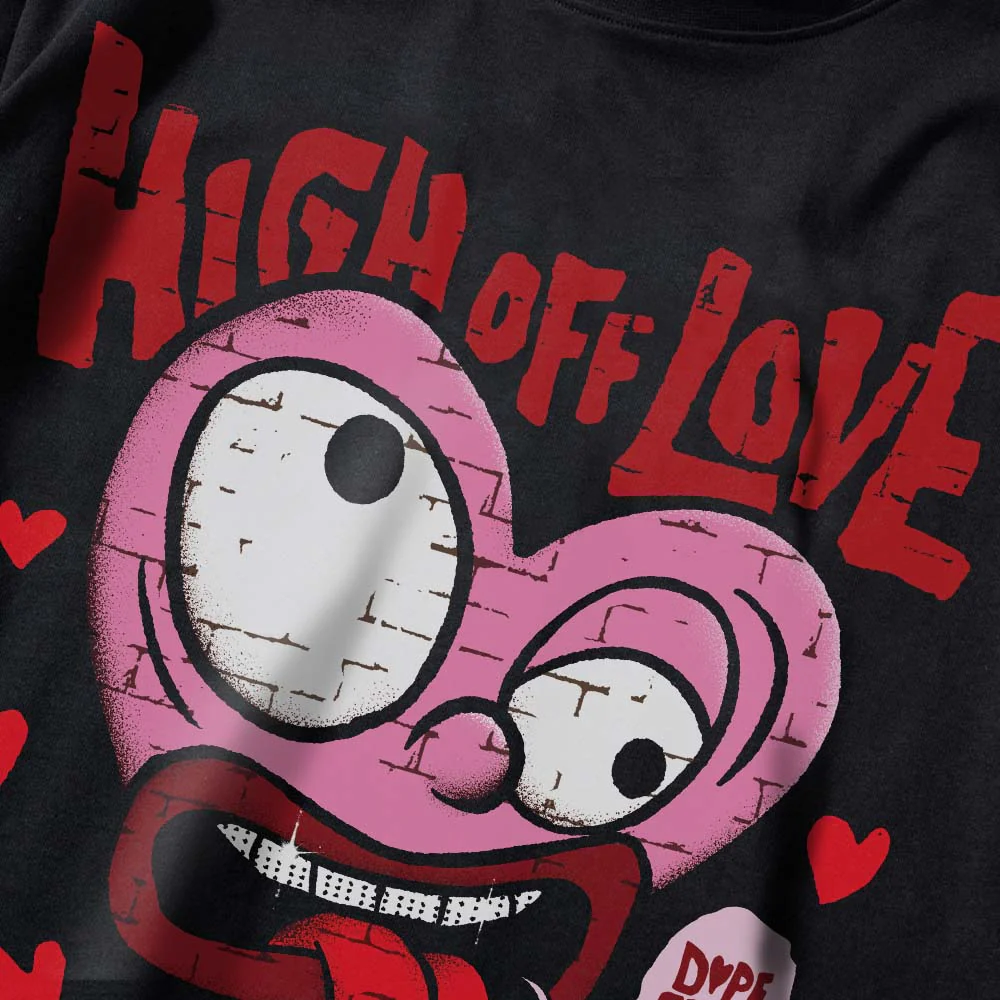 Valentine's Day Collection DopeSkill Premium T-Shirt High Off Love Graphic - Image 4